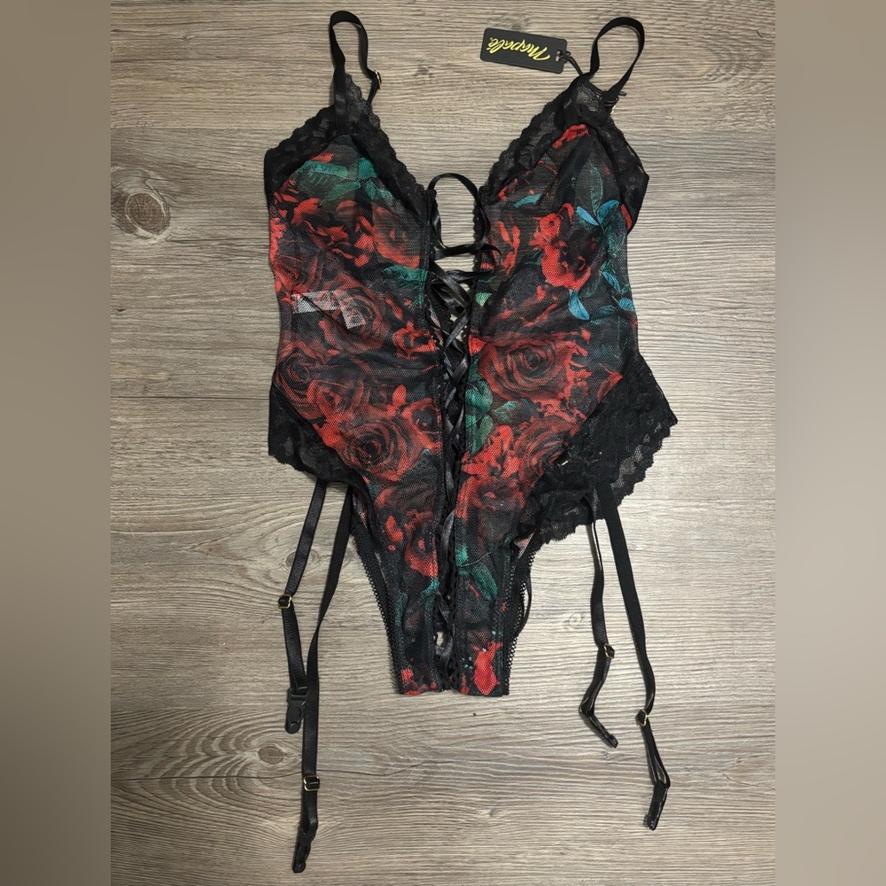 NWT Napale Rose Mesh Teddy
